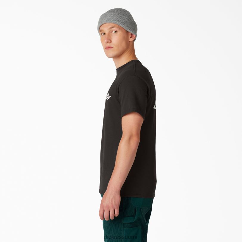 Dickies miehet Heritage graafinen t-paita musta (bk) vaatteet Z844X903