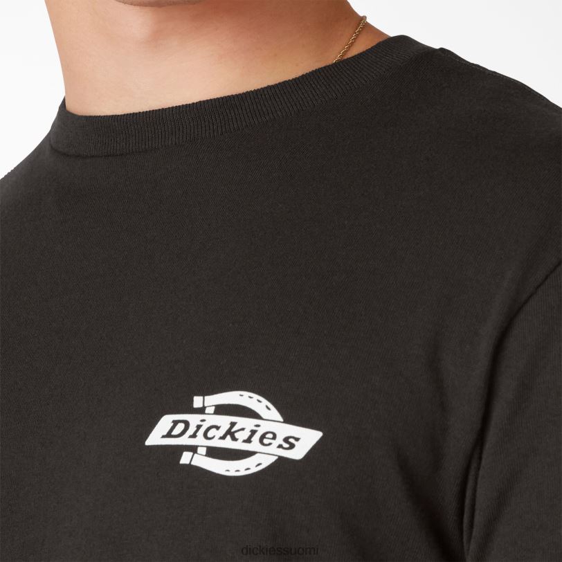 Dickies miehet Heritage graafinen t-paita musta (bk) vaatteet Z844X903
