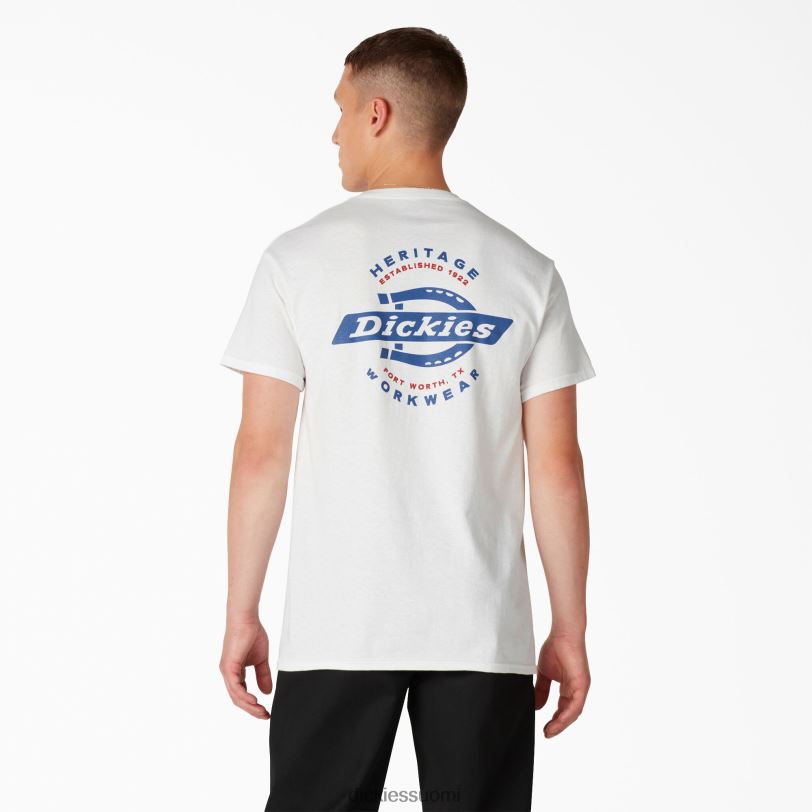 Dickies miehet Heritage graafinen t-paita valkoinen (wh) vaatteet Z844X905