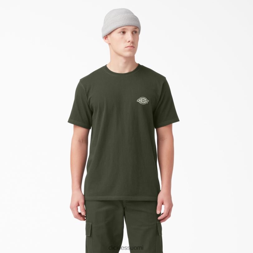 Dickies miehet Takana logograafinen t-paita oliivinvihreä (og) vaatteet Z844X750