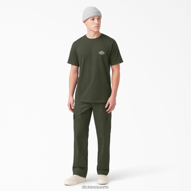 Dickies miehet Takana logograafinen t-paita oliivinvihreä (og) vaatteet Z844X750