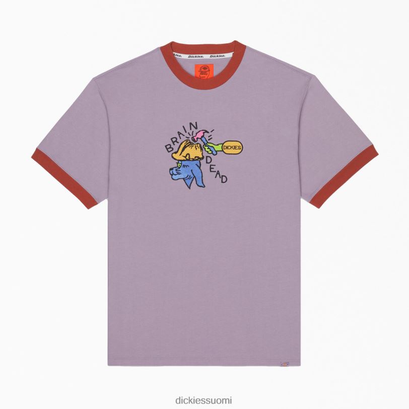 Dickies miehet aivokuollut kirjailtu t-paita violetti (pr) vaatteet Z844X759