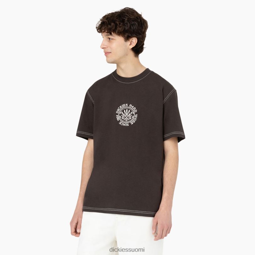 Dickies miehet beavertown lyhythihainen t-paita tummanruskea (db) vaatteet Z844X874