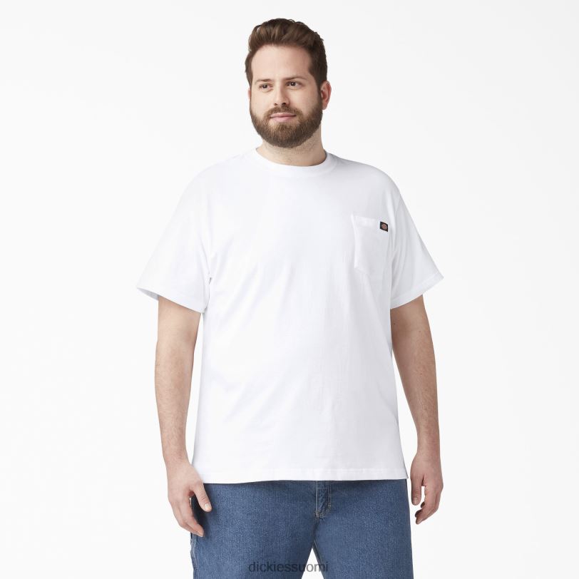 Dickies miehet lyhythihainen kevyt tasku-t-paita valkoinen (wh) vaatteet Z844X576