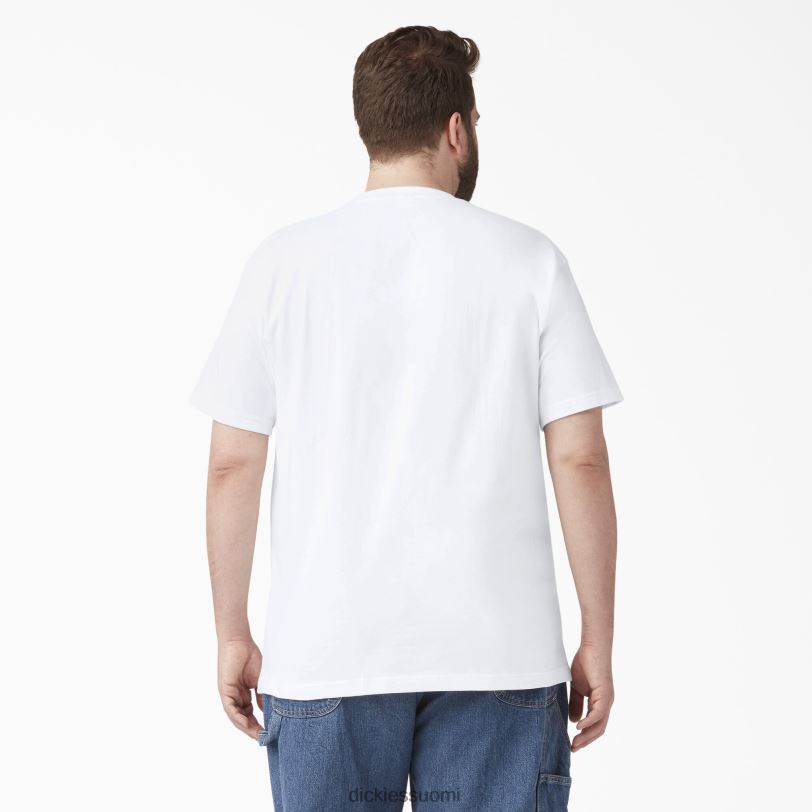 Dickies miehet lyhythihainen kevyt tasku-t-paita valkoinen (wh) vaatteet Z844X576