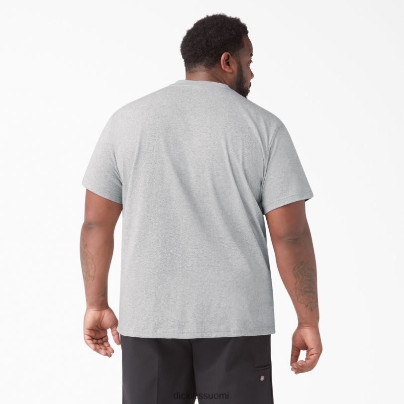 Dickies miehet lyhythihainen raskas henley t-paita kanervan harmaa (hg) vaatteet Z844X639