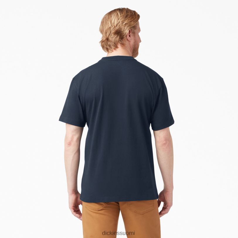 Dickies miehet lyhythihainen raskas henley t-paita tumma laivasto (dn) vaatteet Z844X637