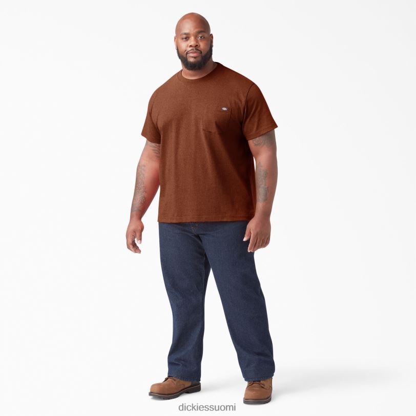 Dickies miehet lyhythihainen raskas kanermainen t-paita maalaismainen punainen kanerva (rrh) vaatteet Z844X535