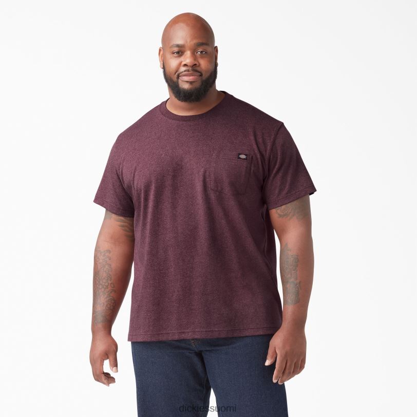 Dickies miehet lyhythihainen raskas kanermainen t-paita viininpunainen (byd) vaatteet Z844X526