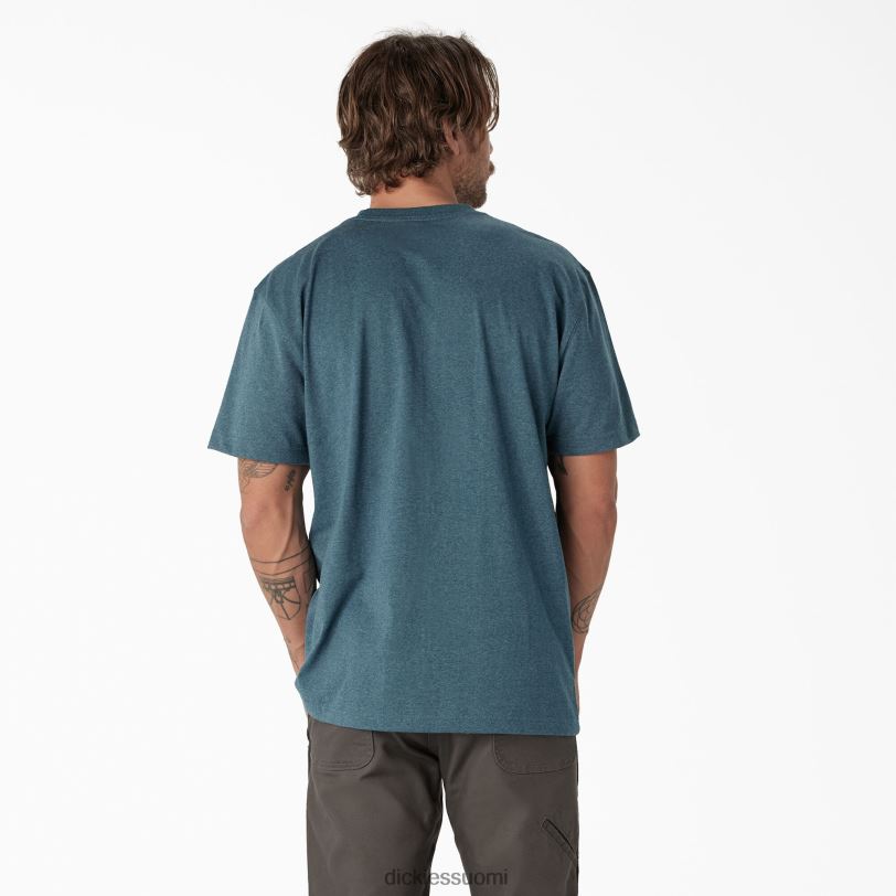 Dickies miehet lyhythihainen raskas logot-paita Baltian sininen (silmu) vaatteet Z844X737
