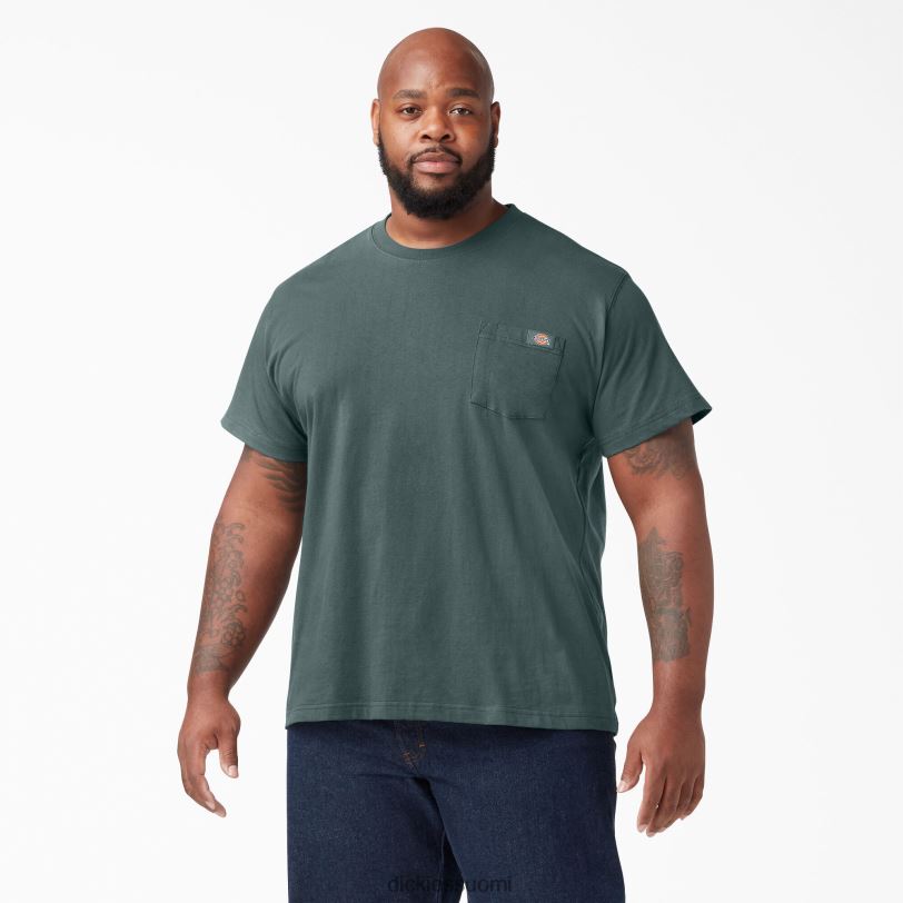 Dickies miehet lyhythihainen raskas t-paita lincoln green (ln) vaatteet Z844X518