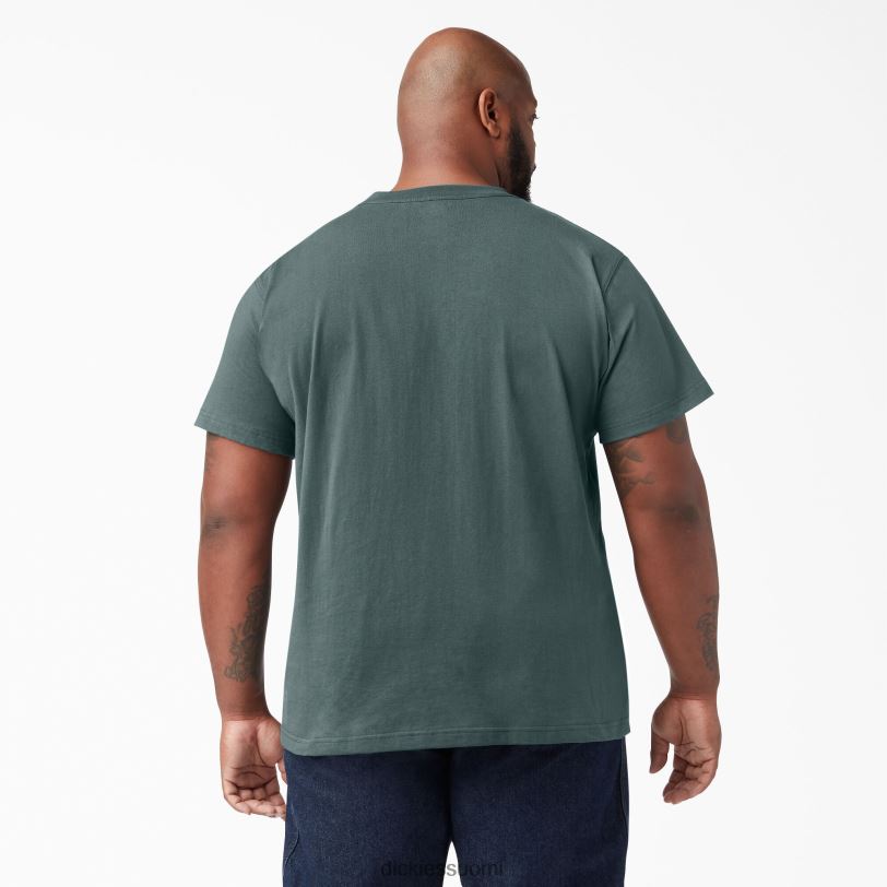 Dickies miehet lyhythihainen raskas t-paita lincoln green (ln) vaatteet Z844X518