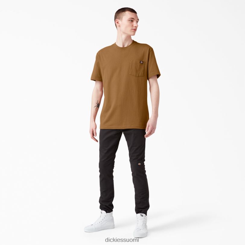 Dickies miehet lyhythihainen raskas t-paita ruskea ankka (bd) vaatteet Z844X505