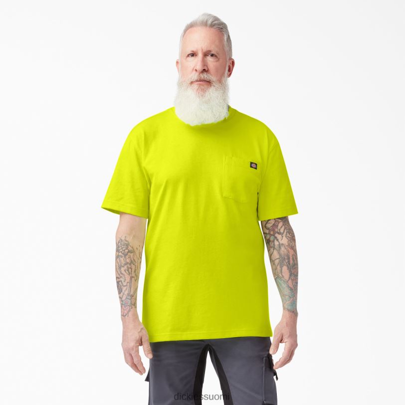 Dickies miehet neon lyhythihainen raskas t-paita kirkkaan keltainen (bwd) vaatteet Z844X571