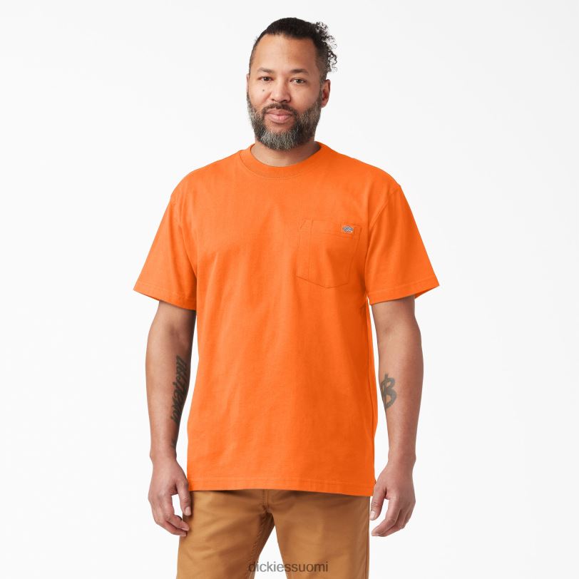 Dickies miehet neon lyhythihainen raskas t-paita kirkkaan oranssi (runko) vaatteet Z844X570