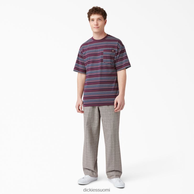 Dickies miehet rento istuvuus raidallinen taskut-paita rypäleen viiniraita (gsw) vaatteet Z844X746