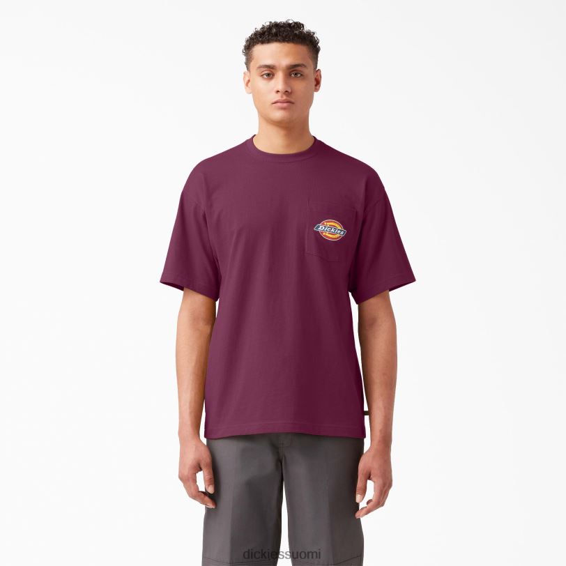 Dickies miehet rintalogollinen taskut-paita rypäleviini (gw9) vaatteet Z844X894