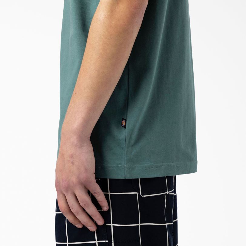 Dickies miehet rullalautailu mount vista t-paita lincoln green (ln) vaatteet Z844X930