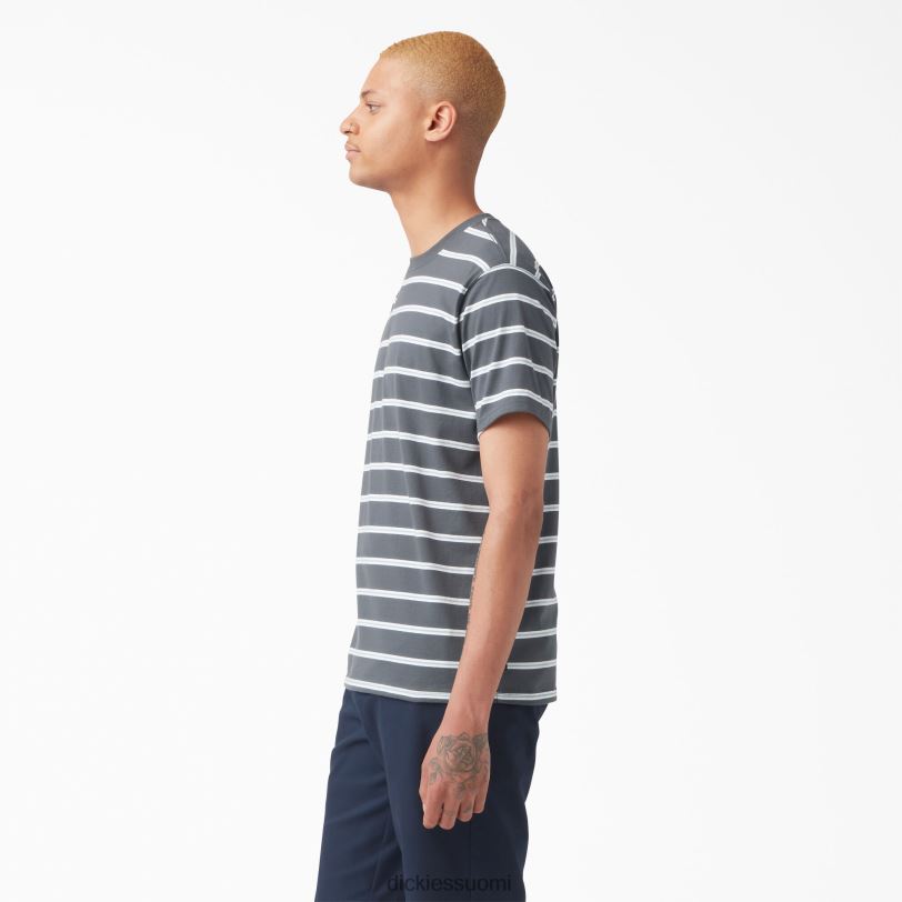 Dickies miehet rullalautailuraidallinen t-paita hiilen miniraita (csm) vaatteet Z844X770
