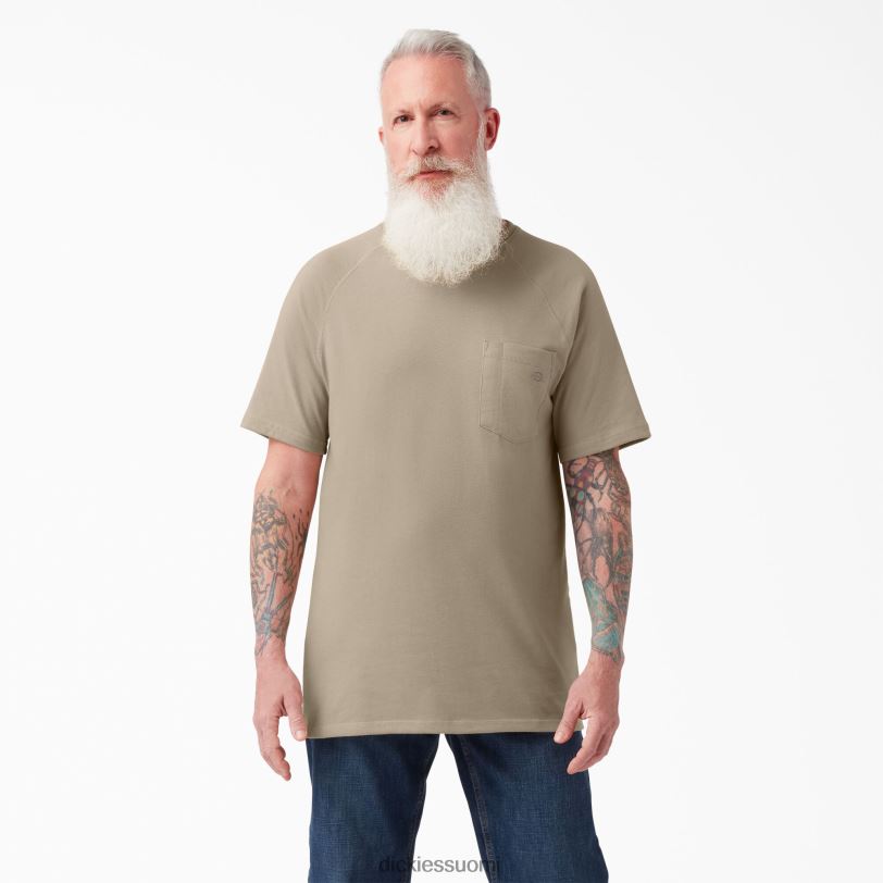 Dickies miehet viileä lyhythihainen t-paita aavikon hiekka (ds) vaatteet Z844X544