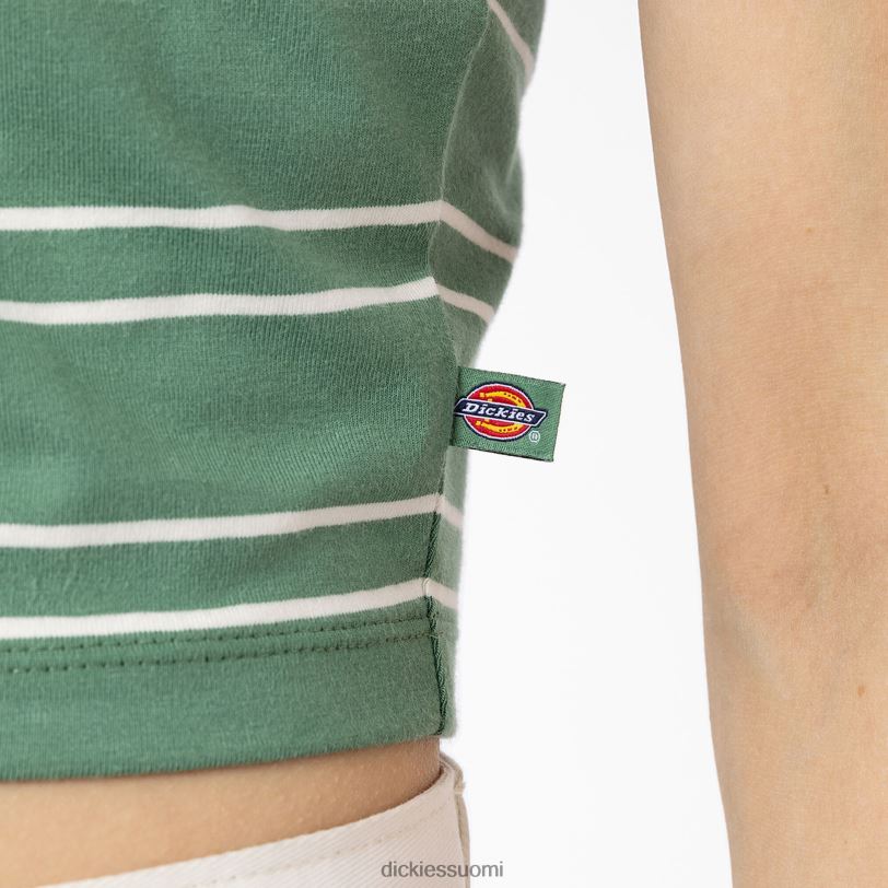 Dickies naiset Westover raidallinen t-paita tumma muratti (d2i) vaatteet Z844X2089