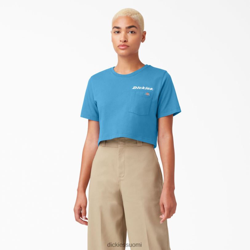 Dickies naiset graafinen rajattu t-paita kirkas koboltti (b2t) vaatteet Z844X2148