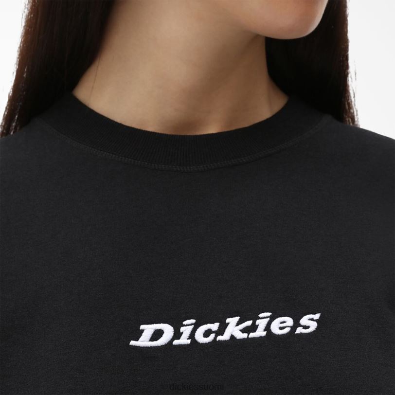 Dickies naiset loretto lyhennetty t-paita musta (kbk) vaatteet Z844X2179