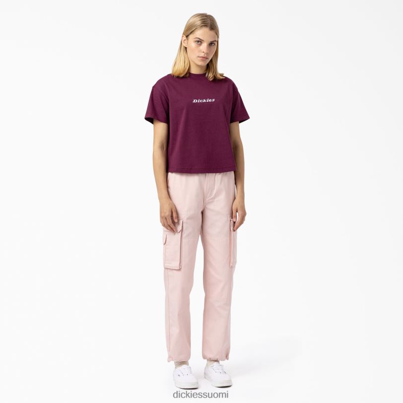 Dickies naiset loretto lyhennetty t-paita rypäleviini (gw9) vaatteet Z844X2178