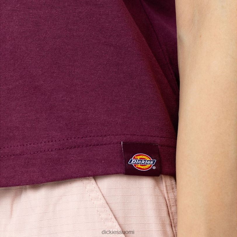 Dickies naiset loretto lyhennetty t-paita rypäleviini (gw9) vaatteet Z844X2178