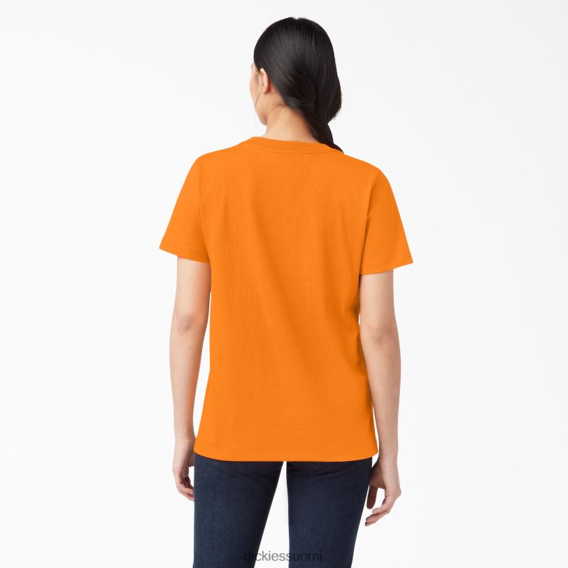 Dickies naiset lyhythihainen raskas t-paita oranssi (tai) vaatteet Z844X1962