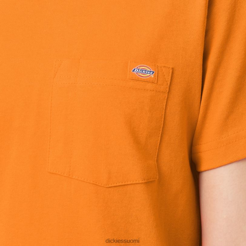 Dickies naiset lyhythihainen raskas t-paita oranssi (tai) vaatteet Z844X1962