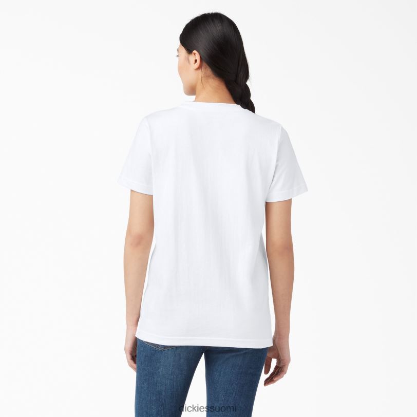 Dickies naiset lyhythihainen raskas t-paita valkoinen (wh) vaatteet Z844X1964