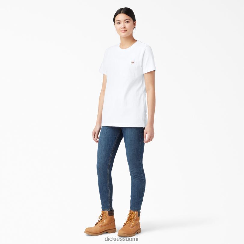 Dickies naiset lyhythihainen raskas t-paita valkoinen (wh) vaatteet Z844X1964