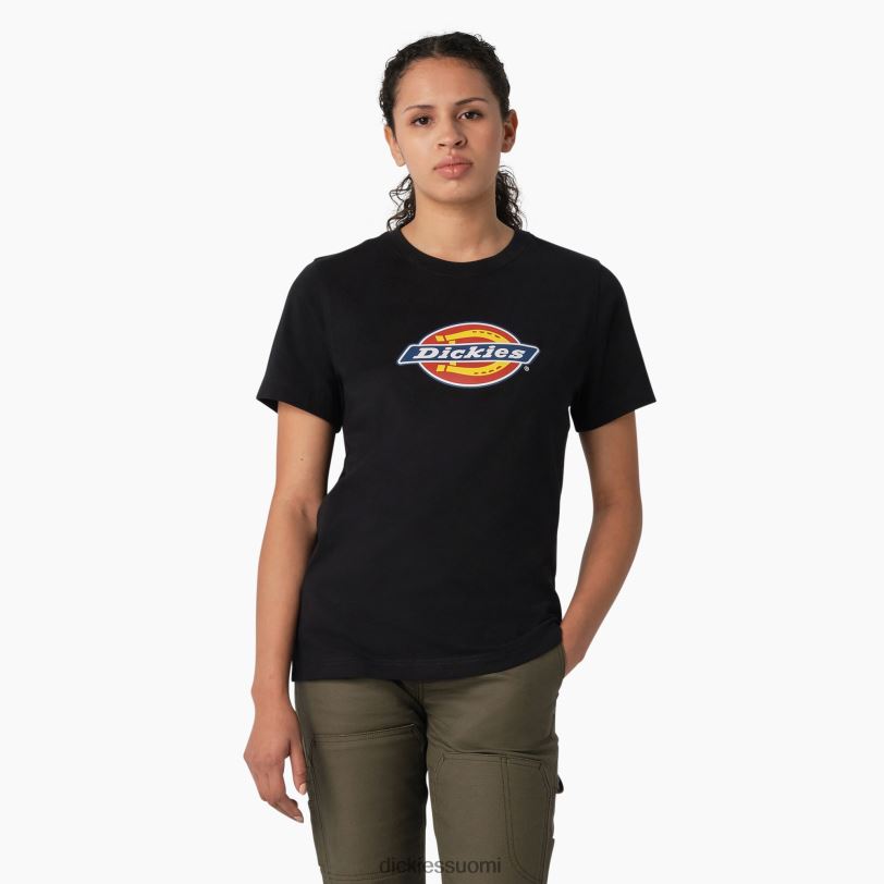 Dickies naiset painava logo-t-paita musta (kbk) vaatteet Z844X2108