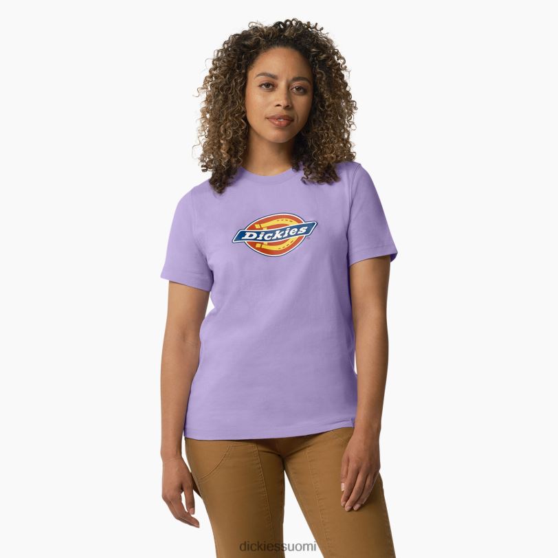 Dickies naiset painava logo-t-paita violetti ruusu (ur2) vaatteet Z844X2109