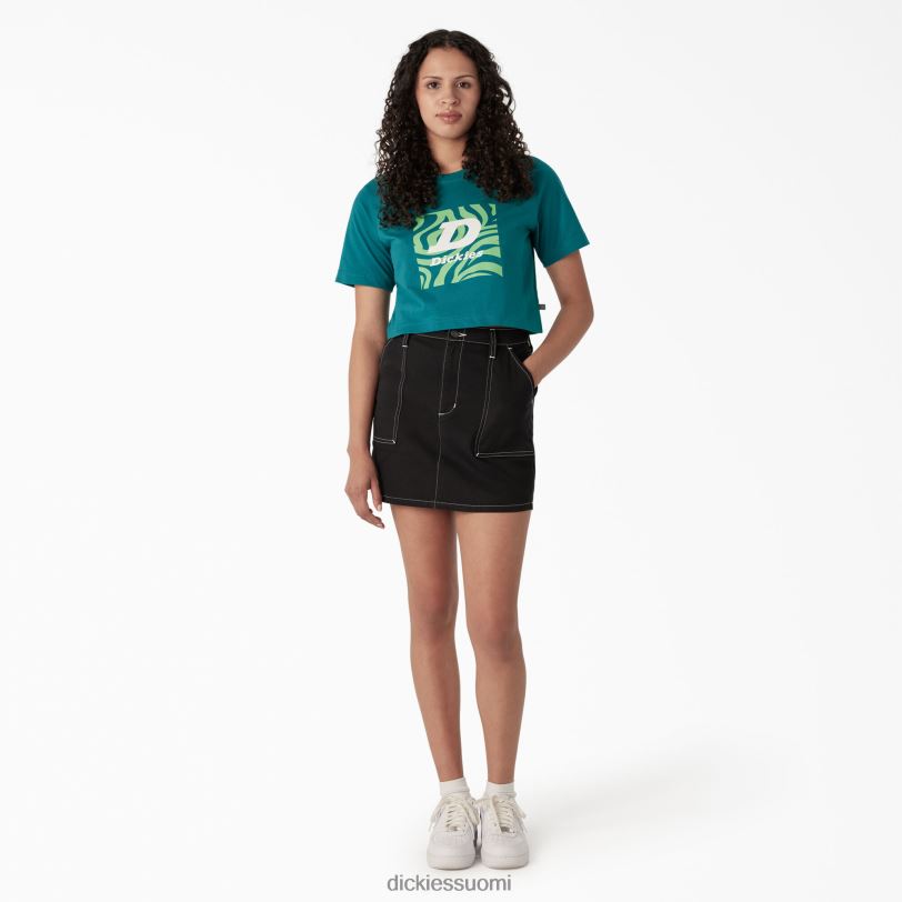 Dickies naiset seepragrafiikka rajattu t-paita syvä järvi (dl2) vaatteet Z844X2192