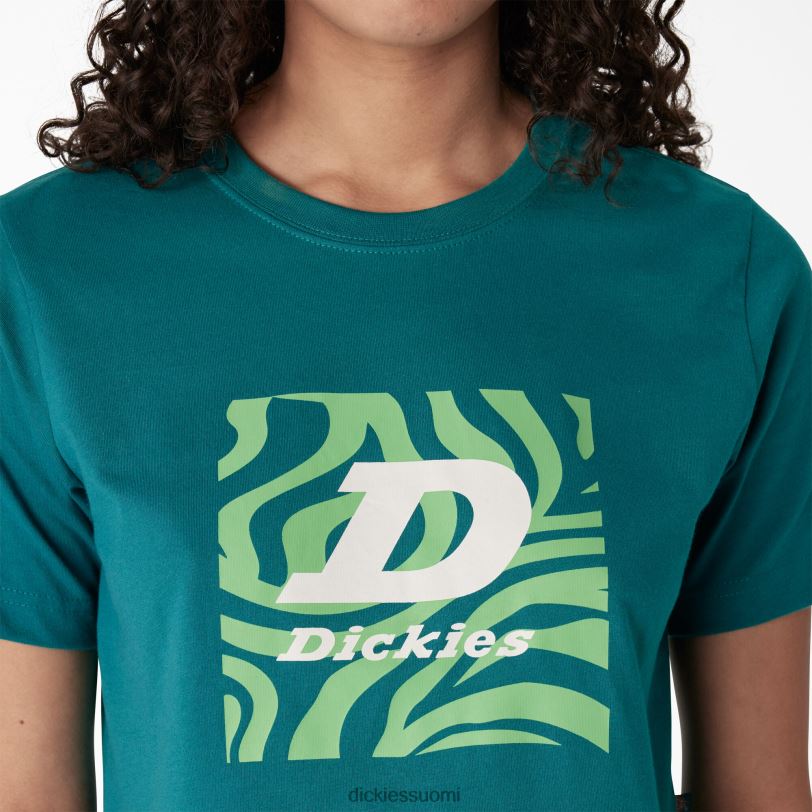 Dickies naiset seepragrafiikka rajattu t-paita syvä järvi (dl2) vaatteet Z844X2192