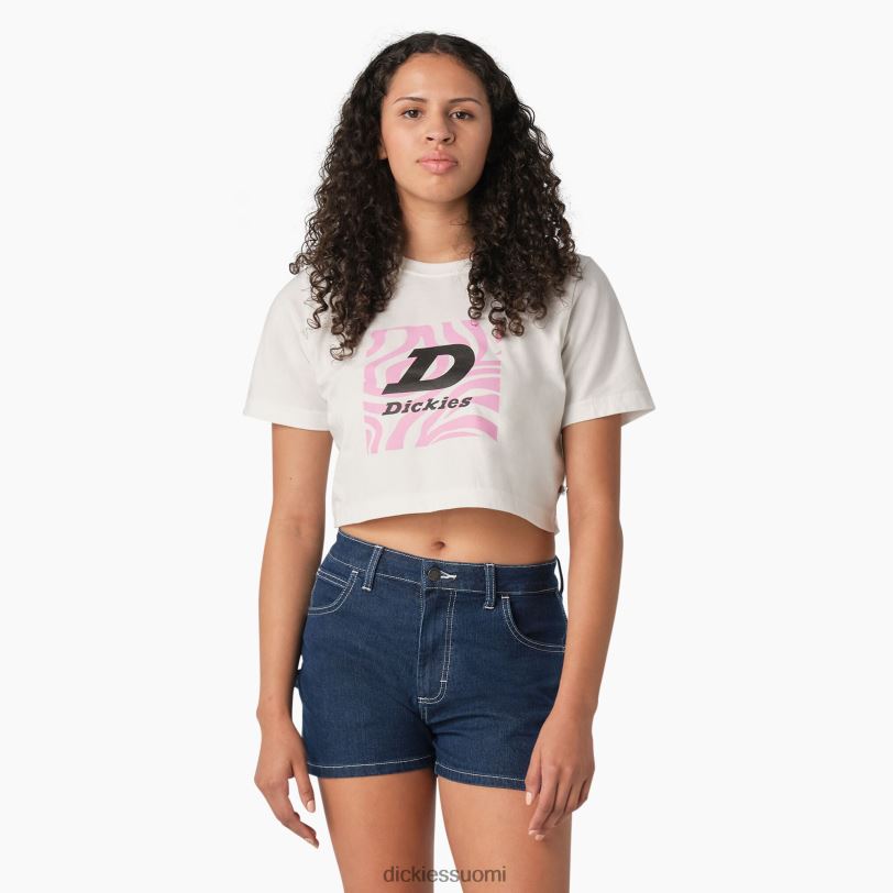 Dickies naiset seepragrafiikka rajattu t-paita valkoinen (wh) vaatteet Z844X2194