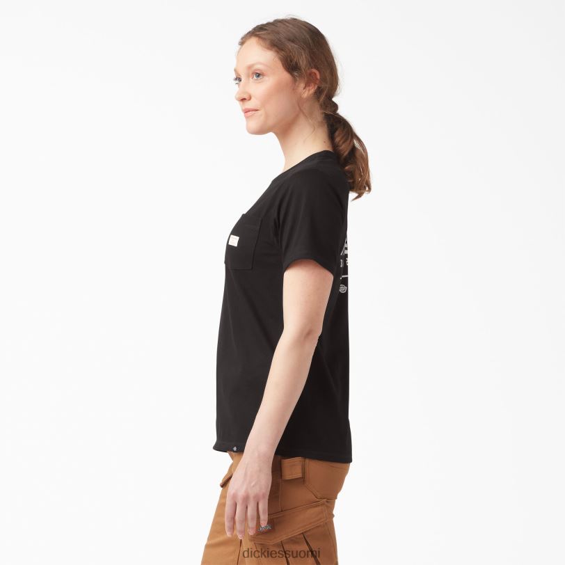 Dickies naiset traeger ultimate grilli t-paita musta (kbk) vaatteet Z844X2176