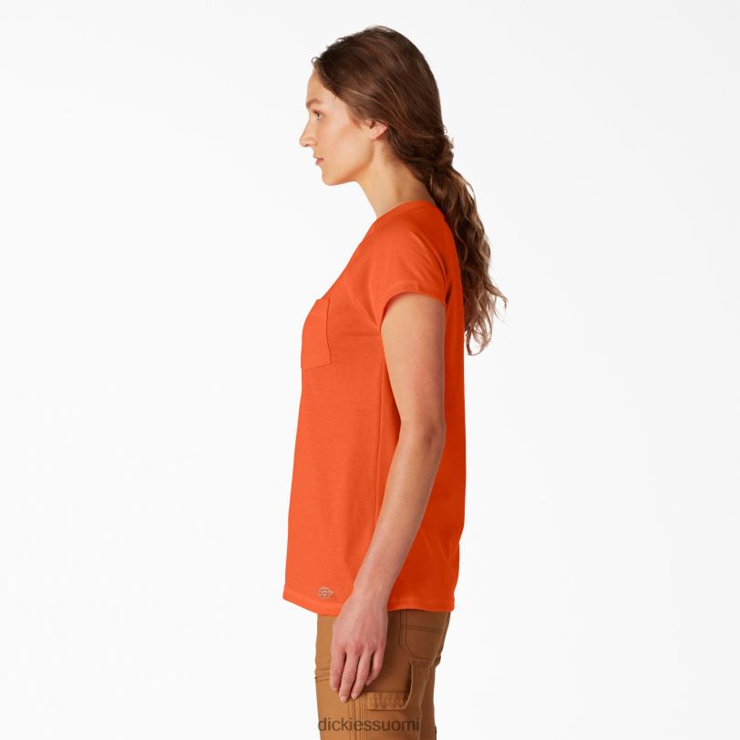 Dickies naiset viileä lyhythihainen t-paita kirkkaan oranssi (runko) vaatteet Z844X1571
