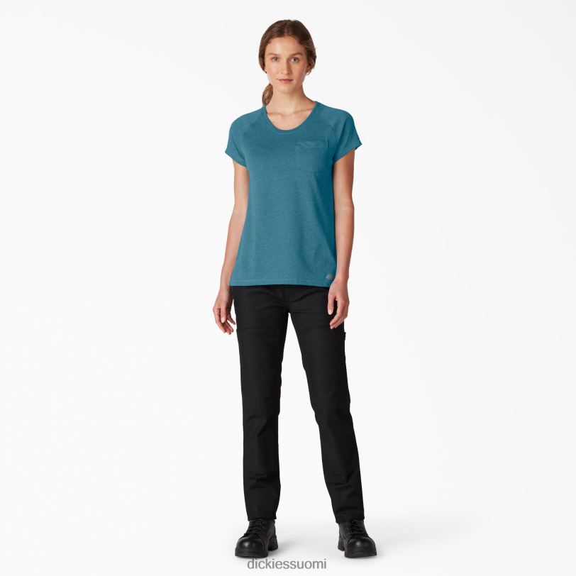 Dickies naiset viileä lyhythihainen t-paita syvä taivas (esd) vaatteet Z844X1575