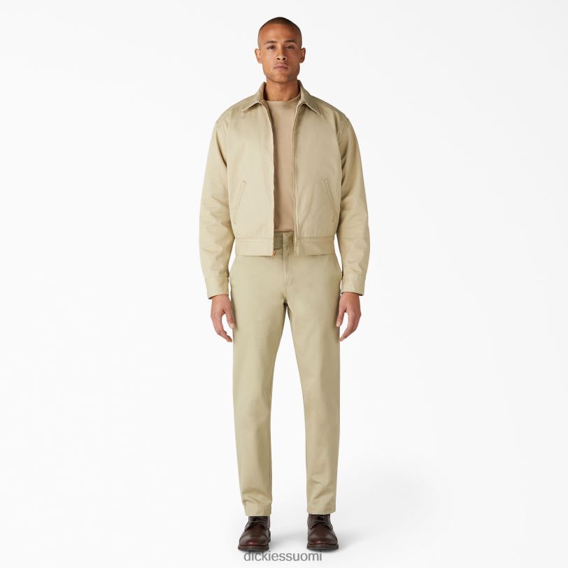 Dickies miehet 1922 bensa-aseman twill-takki huuhdeltu rusketus (rtn) vaatteet Z844X1029