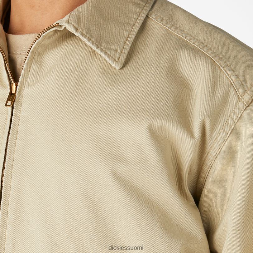 Dickies miehet 1922 bensa-aseman twill-takki huuhdeltu rusketus (rtn) vaatteet Z844X1029