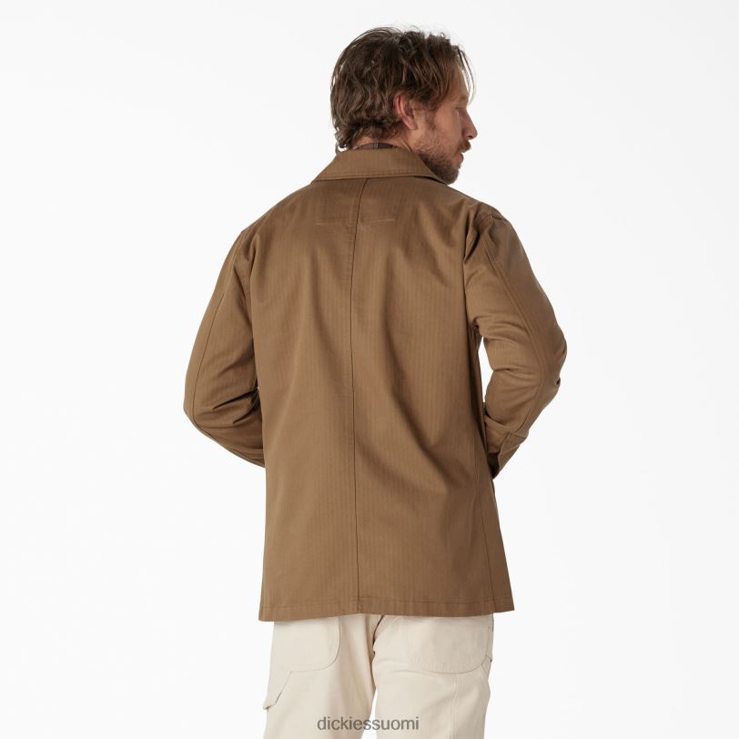 Dickies miehet 1922 kalanruototakki huuhdeltu puu ruskea (rtb) vaatteet Z844X1189