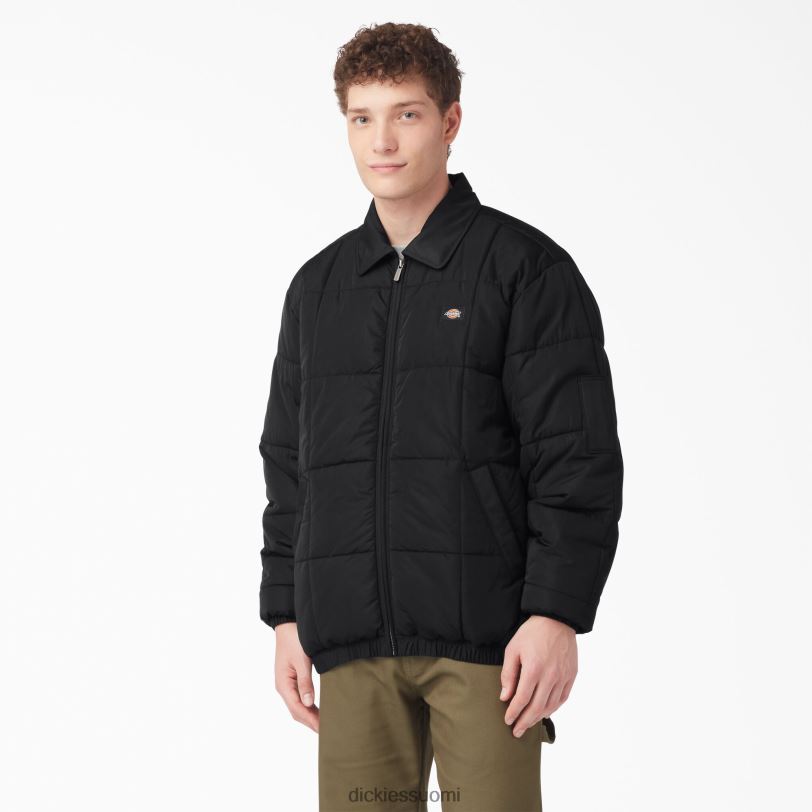 Dickies miehet Eisenhower-puffer-takki musta (bkx) vaatteet Z844X1068