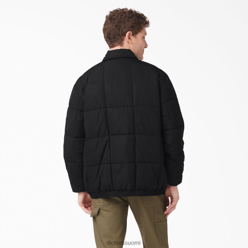 Dickies miehet Eisenhower-puffer-takki musta (bkx) vaatteet Z844X1068
