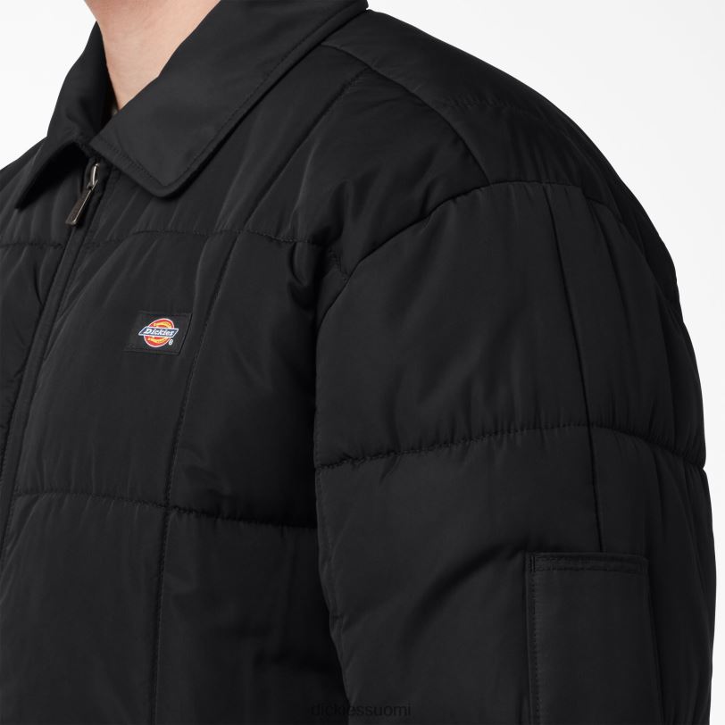 Dickies miehet Eisenhower-puffer-takki musta (bkx) vaatteet Z844X1068