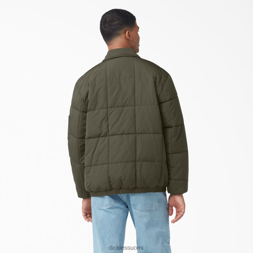 Dickies miehet Eisenhower-puffer-takki sotilaallinen vihreä (ml) vaatteet Z844X1069