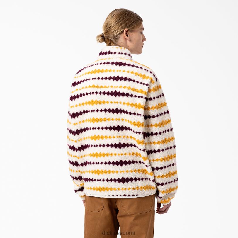 Dickies miehet falkvillen fleecetakki ekru/rypäle (esim.) vaatteet Z844X1165