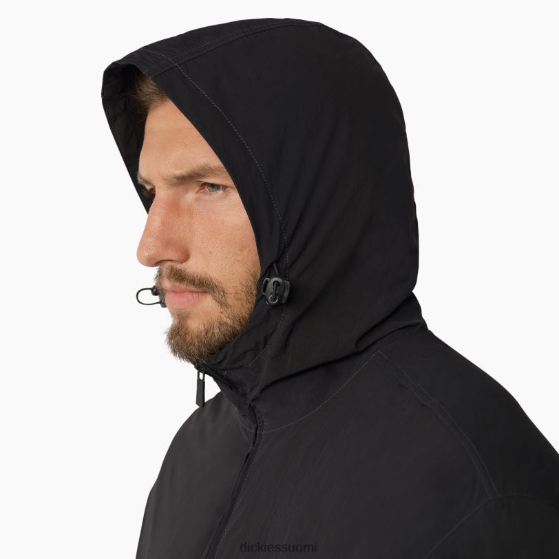 Dickies miehet jackson tuulitakki takki musta (bkx) vaatteet Z844X1027